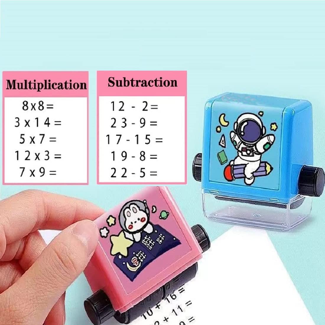 2pcs Math Roller Stamp