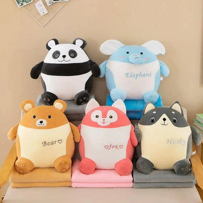 Polyester 2-in-1 Toy and Blanket Combo, For Home