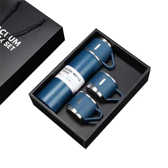 500ML Stainless Steel Water Bottle with Gift Box | Thermos with Coffee Tumbler Tea Mug Set Portable | Business | Travel