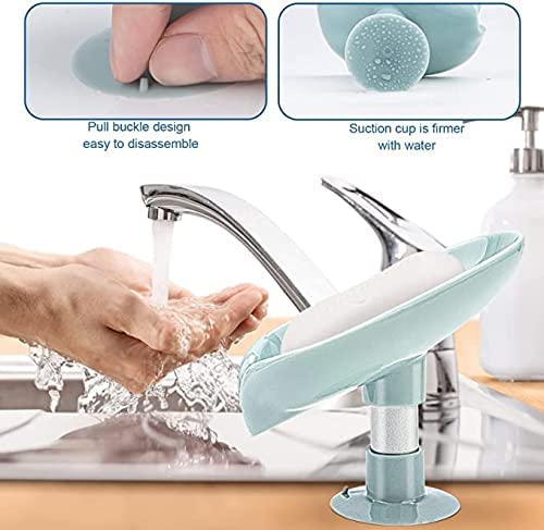 Sigma Leaf-Shape Self Draining Soap Dish Holder
