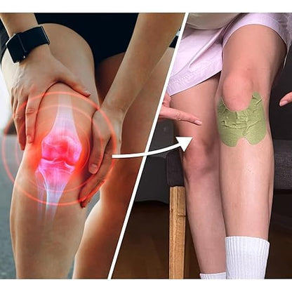 Adhesive Knee Patches Made with Natural Herbs for Wellness (10 Patches)