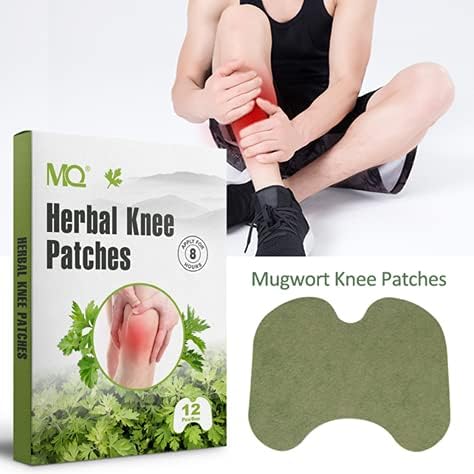 Herbal Knee Patches Fast Relieving Adhesive Self-Heating Wormwood Therapy Knee Pain Relieve Plaster Sticker Highly Effective Natural Remedies