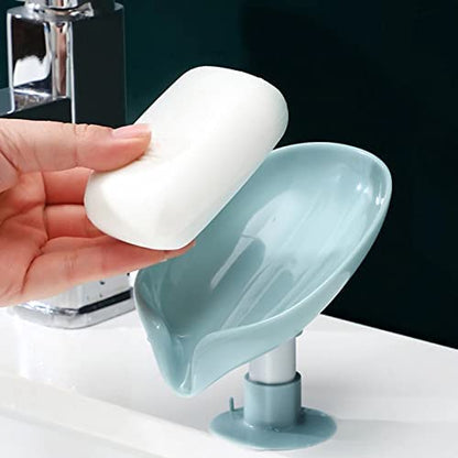 Sigma Leaf-Shape Self Draining Soap Dish Holder