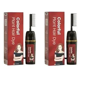 Colorful Plant Hair Dye Comb Shampoo – 100ml (Pack of 2)