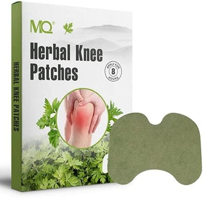 Herbal Knee Patches Fast Relieving Adhesive Self-Heating Wormwood Therapy Knee Pain Relieve Plaster Sticker Highly Effective Natural Remedies