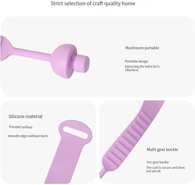 4Pcs SiliconeToilet  Seat Cover Lifter