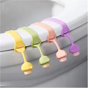 4Pcs SiliconeToilet  Seat Cover Lifter