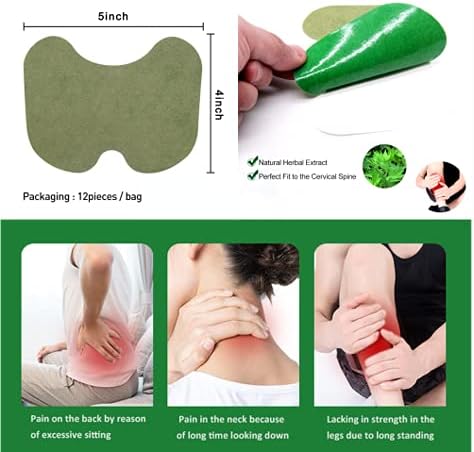 Herbal Knee Patches Fast Relieving Adhesive Self-Heating Wormwood Therapy Knee Pain Relieve Plaster Sticker Highly Effective Natural Remedies