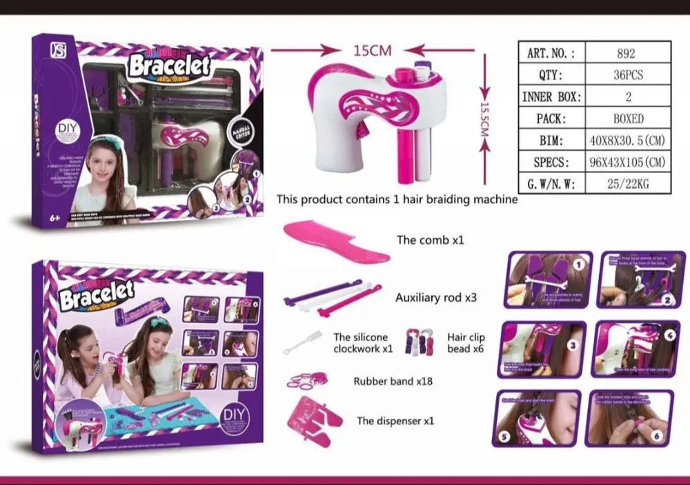 Hair Braiding Machine Complete Kit with Rotating Design