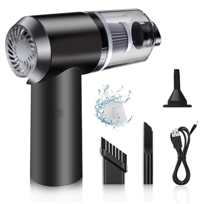 Car Vacuum Cleaner 3 in 1 with 3 Attachments & Blower | Cordless Handheld Vacuum Cleaner for Wet & Dry Cleaning for...