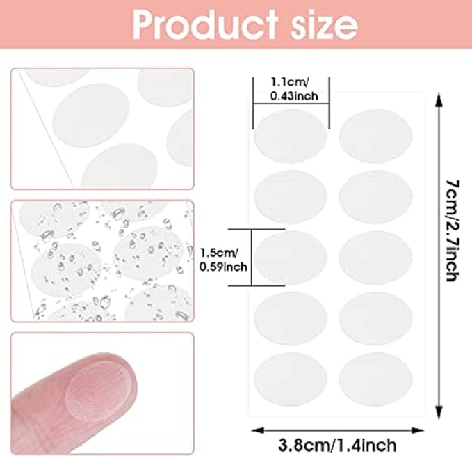 Ear Lobe Support Patches: Invisible Earring Lobe Support Patches PACK OF 100