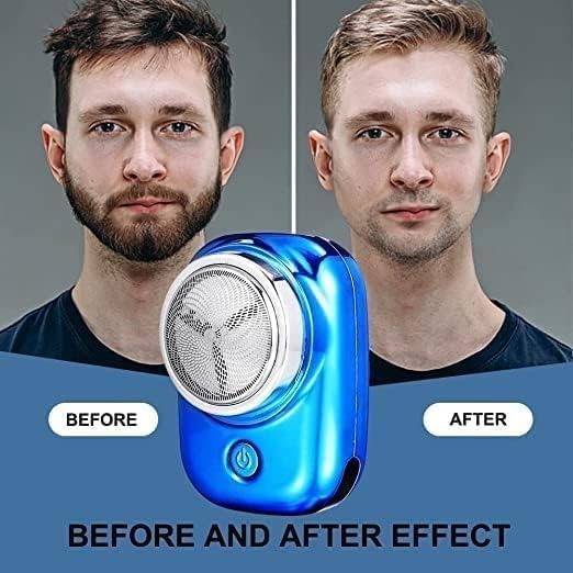 New Upgrade Mini Electric Razor Shavers For Men, Rechargeable Shaver Easy One-Button Use Suitable For Home,Car,Travel Christmas Gifts