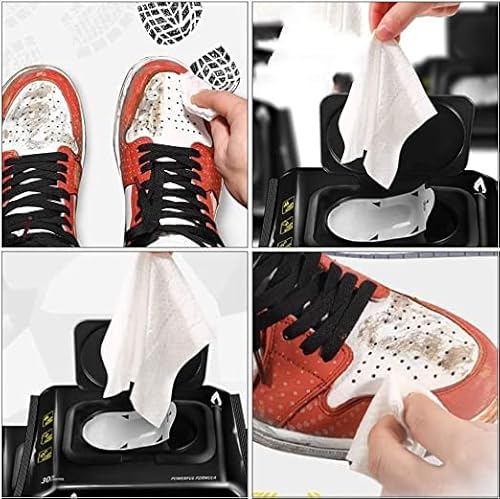 Sneaker Cleaner Shoe Cleaning Wipes (80 Pieces) Sneaker Wipes for Shoes: Quick Remove Dirt Stain Shoe Cleaner Wipes, Multicolor (Pack of 1)