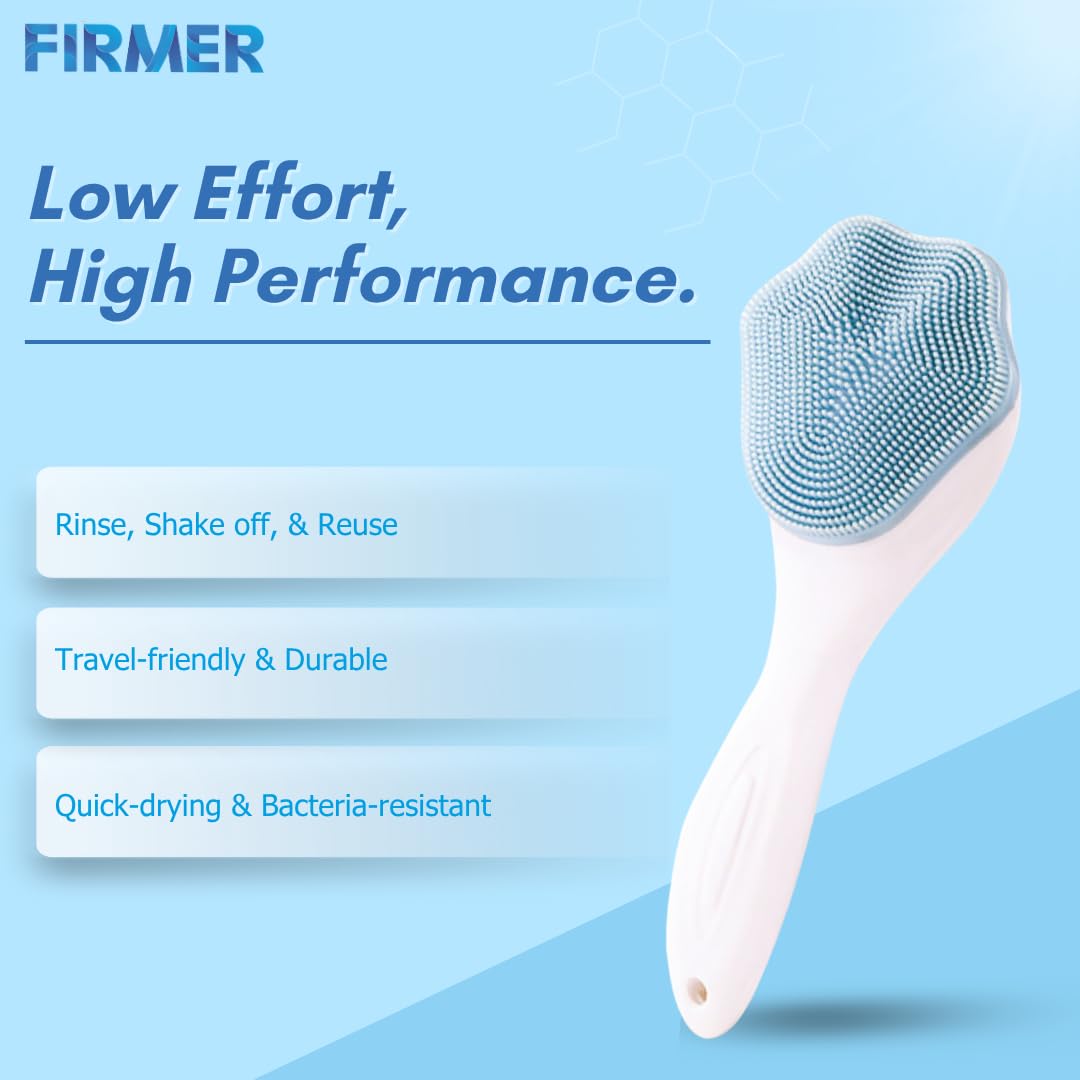 Silicone Face Brush for Daily Cleansing & Exfoliation