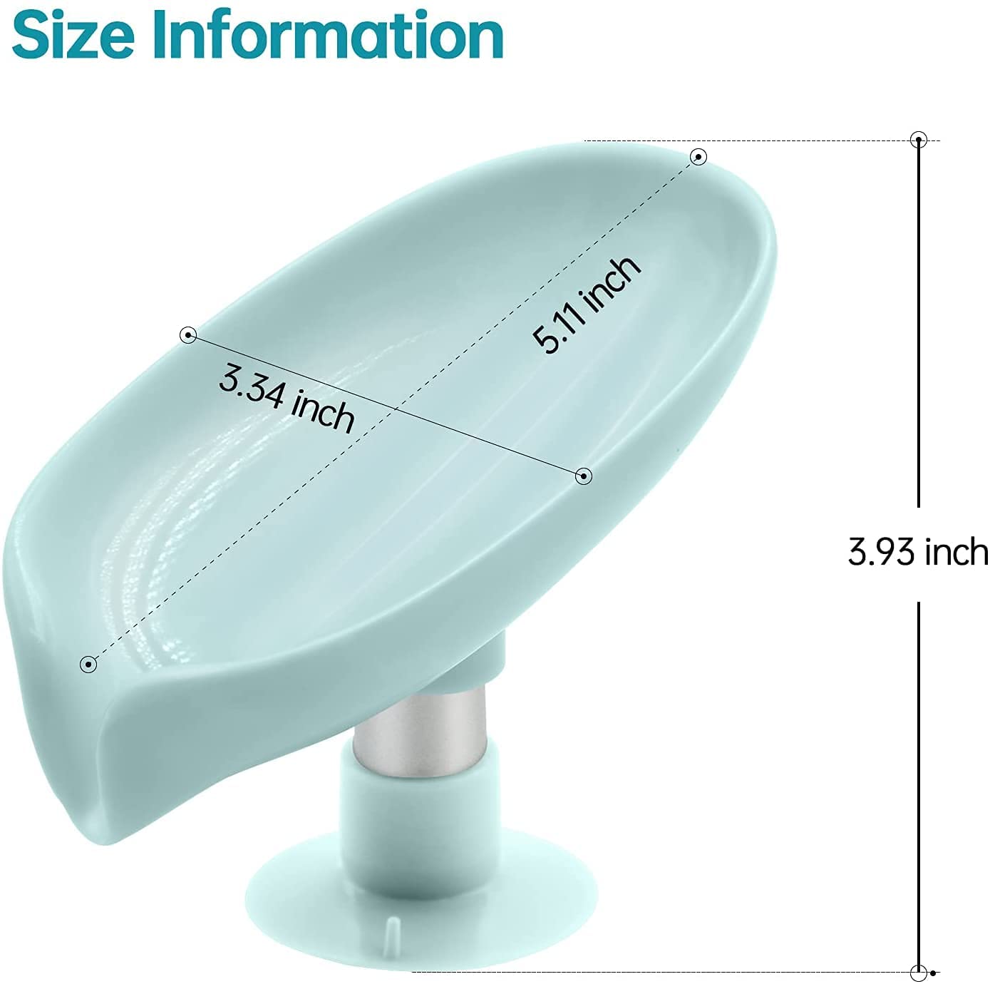 Sigma Leaf-Shape Self Draining Soap Dish Holder