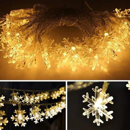 Artificial Leaf Curtain LED String Light | 200 LEDs, 8 Flash Modes, Remote + USB Plug | 10x3 Feet.