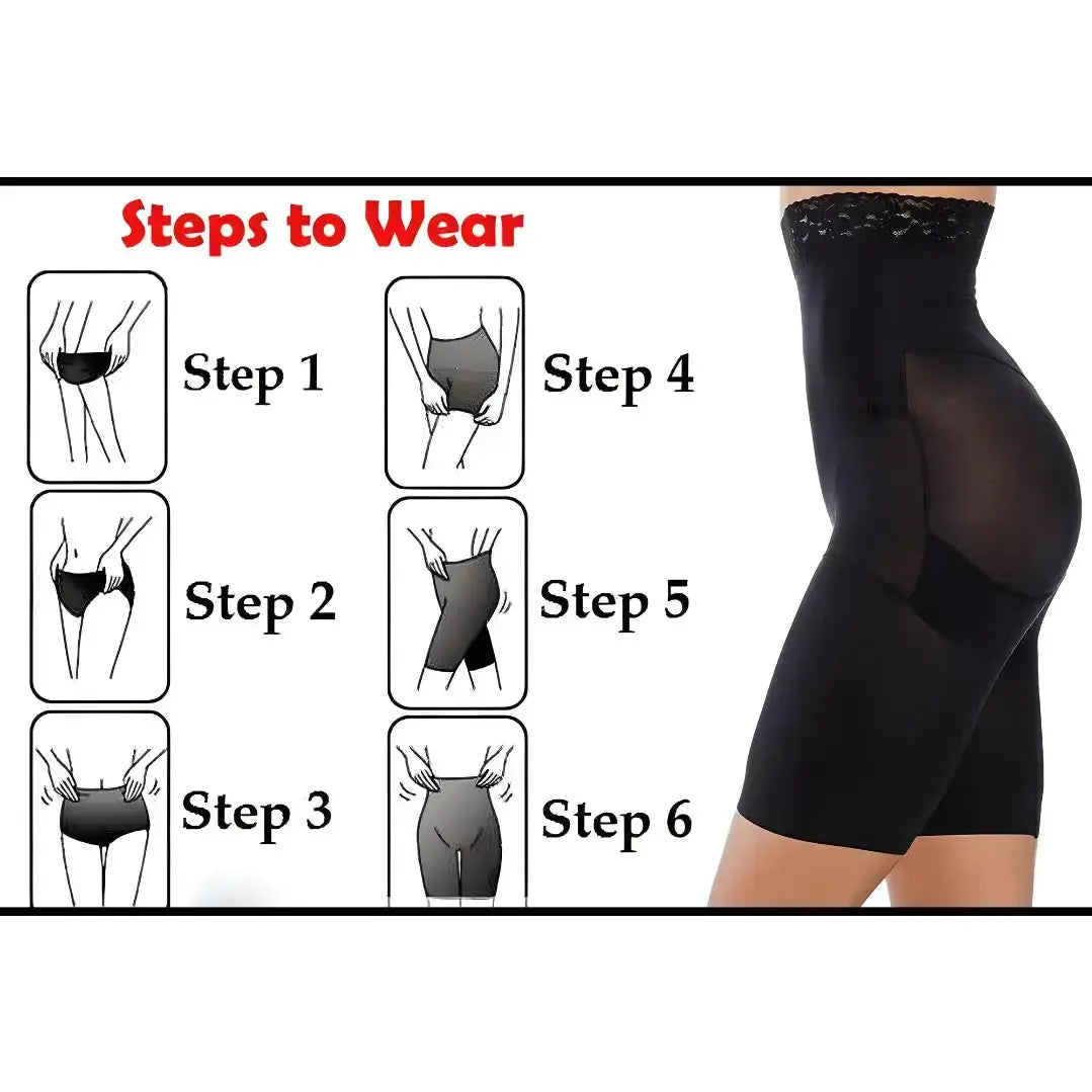 4-in-1 Seamless Body Shaper - Tummy, Thighs, Hips Slimming Shapewear for Women