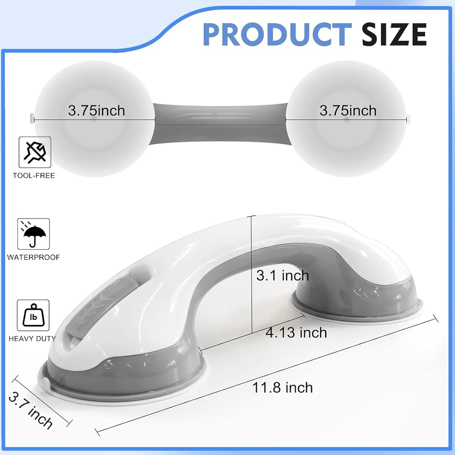 Suction Cup Bathroom Handle