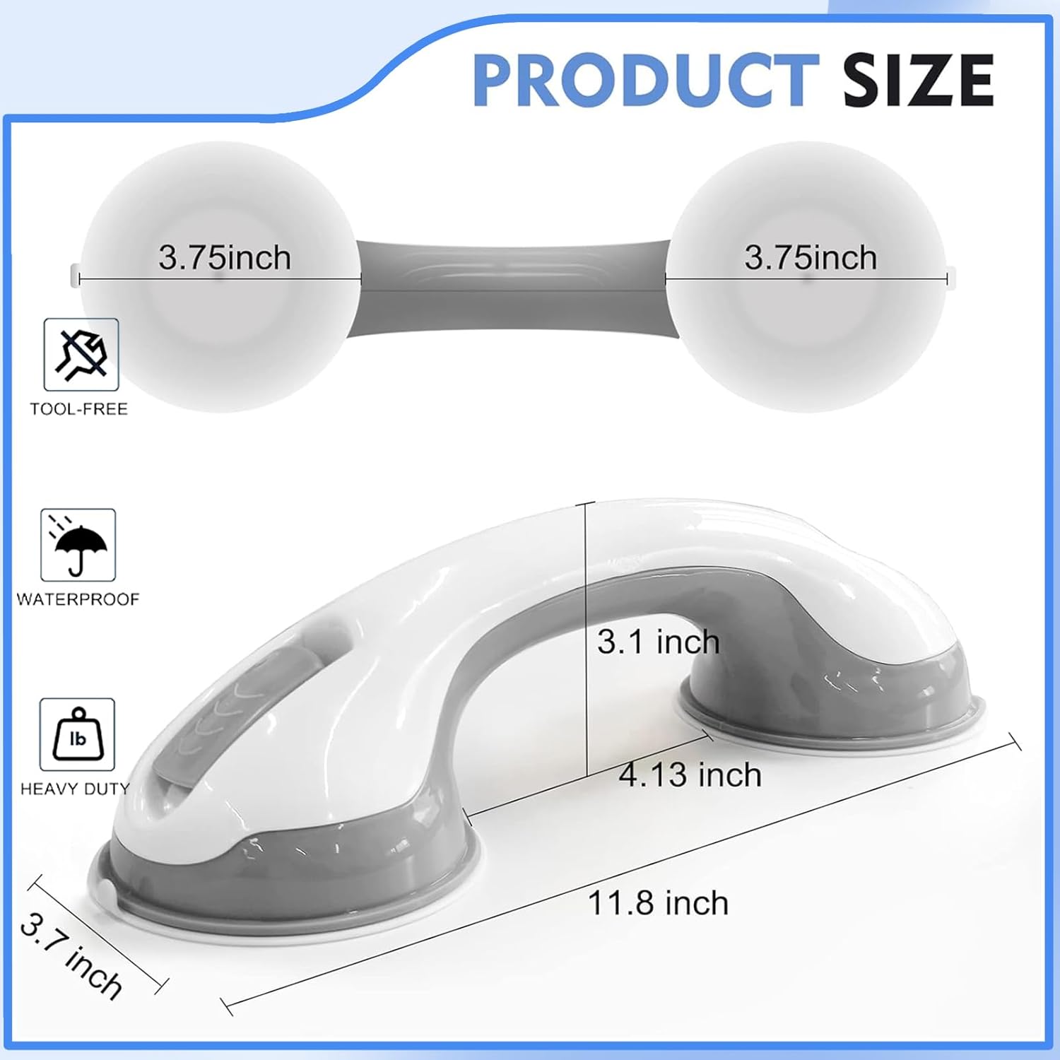 Suction Cup Bathroom Handle