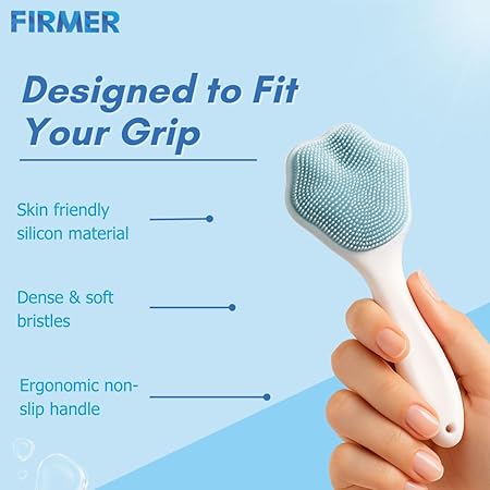Silicone Face Brush for Daily Cleansing & Exfoliation