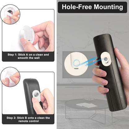 Self-Adhesive Magnetic Remote Control Holder Wall Mount – No Drilling, Non-Marking Tape, Universal Organizer Stand for AC, TV, Fan Remote &...