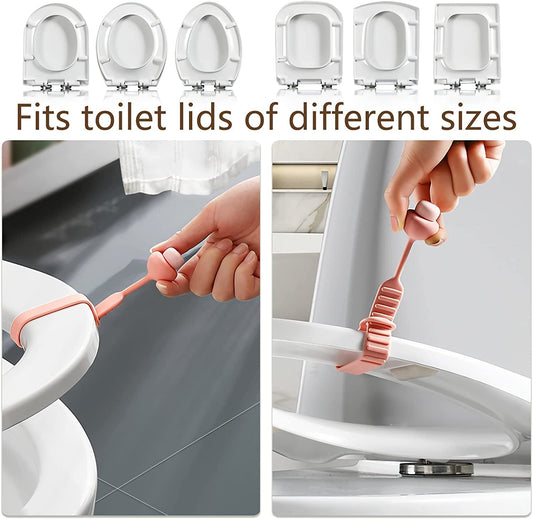 4Pcs SiliconeToilet  Seat Cover Lifter