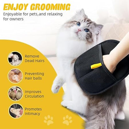 Pet Hair Removal Gloves Static Pet Hair Catcher Pet Hair Removal Mitt, 9.85x8.46inches