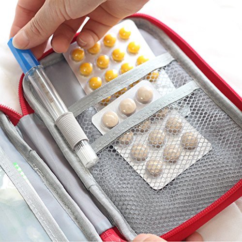 Mini First Aid Kit Travel Pouch Medicine Storage Bag