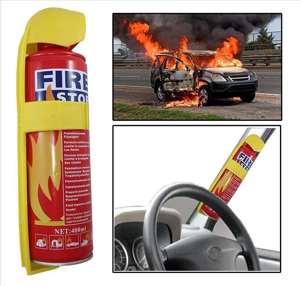 Fire Extinguisher Can Bottle for Car and Home Kitchen with Stand Each 500 ML -