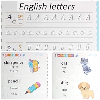 Sank Magic Practice Copybook, (4 BOOK + 10 REFILL+ 1 Pen +1 Grip)