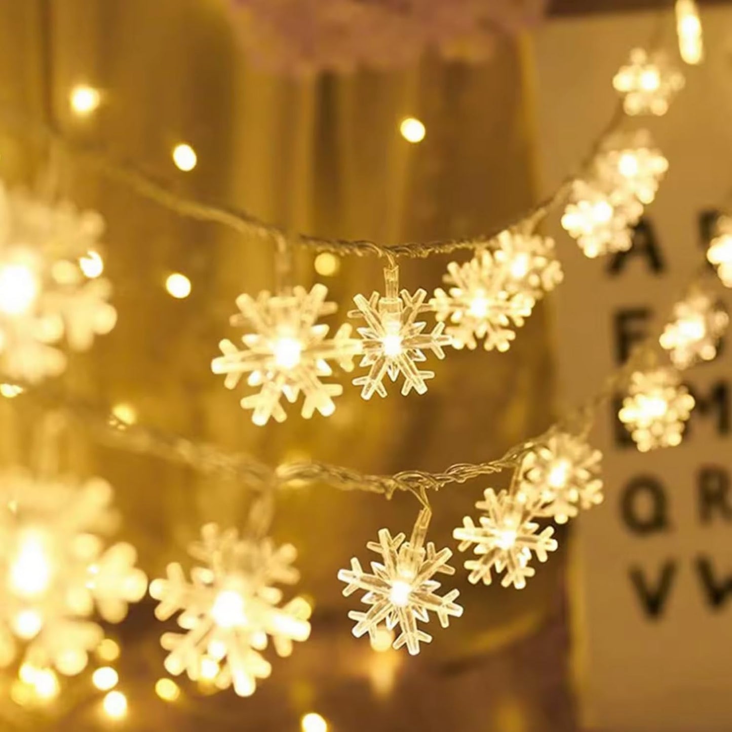 Artificial Leaf Curtain LED String Light | 200 LEDs, 8 Flash Modes, Remote + USB Plug | 10x3 Feet.