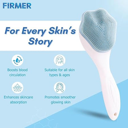 Silicone Face Brush for Daily Cleansing & Exfoliation