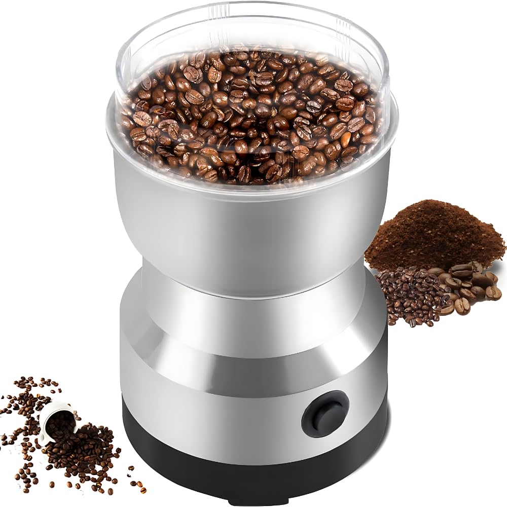 Mixer Grinder, Multifunction Small Food Grinder Grain Grinder, Portable Coffee Bean Grinder