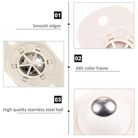Heavy Duty Caster Wheels Set for Tables and Furniture pack of 12