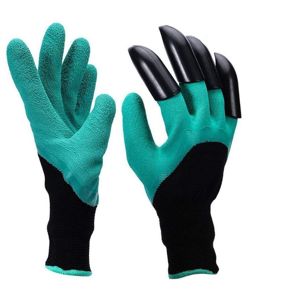 Gardening Gloves 1 Pair – Heavy Duty Garden Work & Farming Gloves with ABS Claws, Scratch-Resistant, Non-Slip, Waterproof, Durable Protective Gloves for Digging, Planting & Outdoor Use