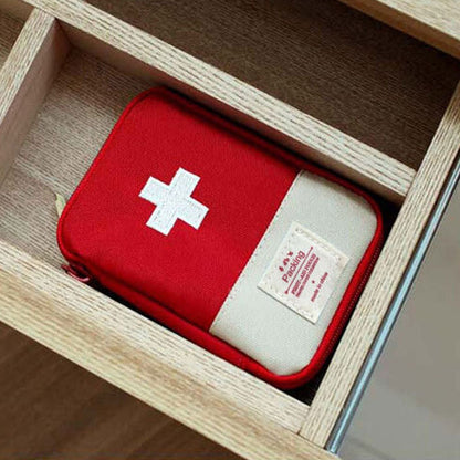 Mini First Aid Kit Travel Pouch Medicine Storage Bag