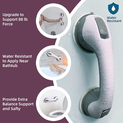 Plastic Bathroom Helping Handle Bathroom Toilet Old Age People Disability Grip Handle Bathroom Grab Bar, Strong Suction Shower Handle Without Drilling