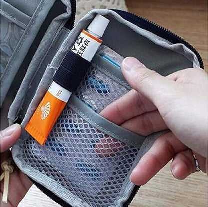 Mini First Aid Kit Travel Pouch Medicine Storage Bag