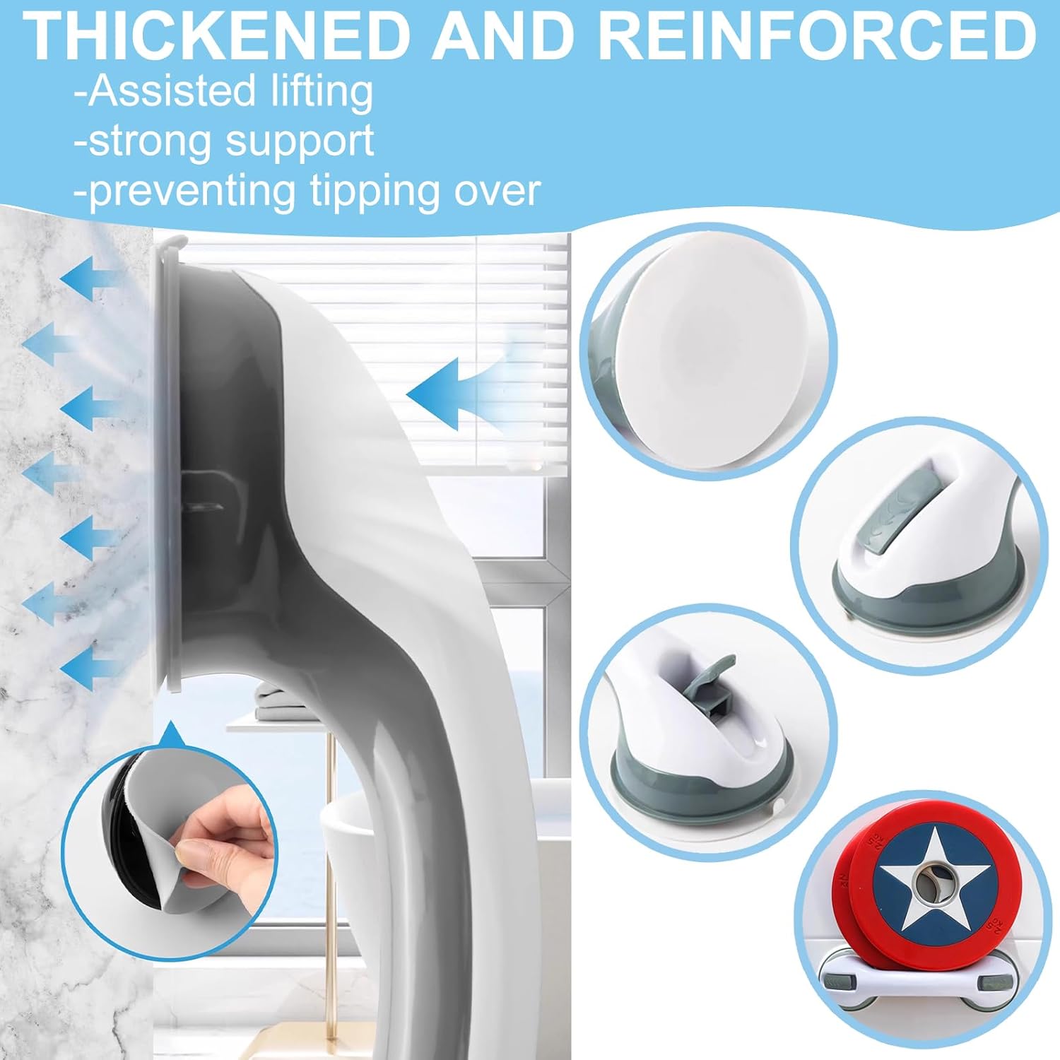 Suction Cup Bathroom Handle