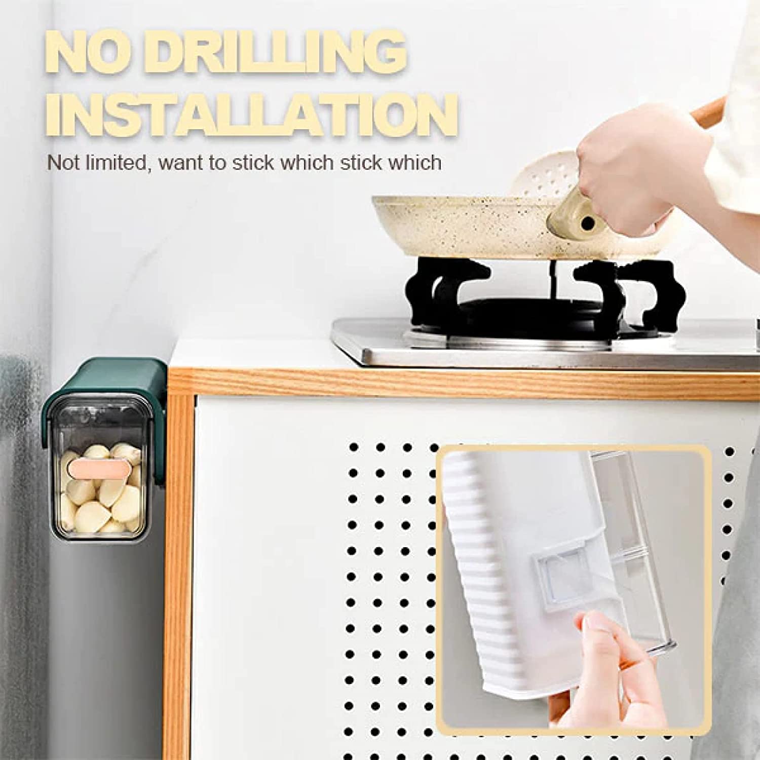 HomeCloud Drawer Socks Organizer Divider, Wall Mount 6 Cell Drawer Storage Boxes And Acrylic Organizers For Lingerie, Socks, Ties, Data Cable, Spices Organization (Green)