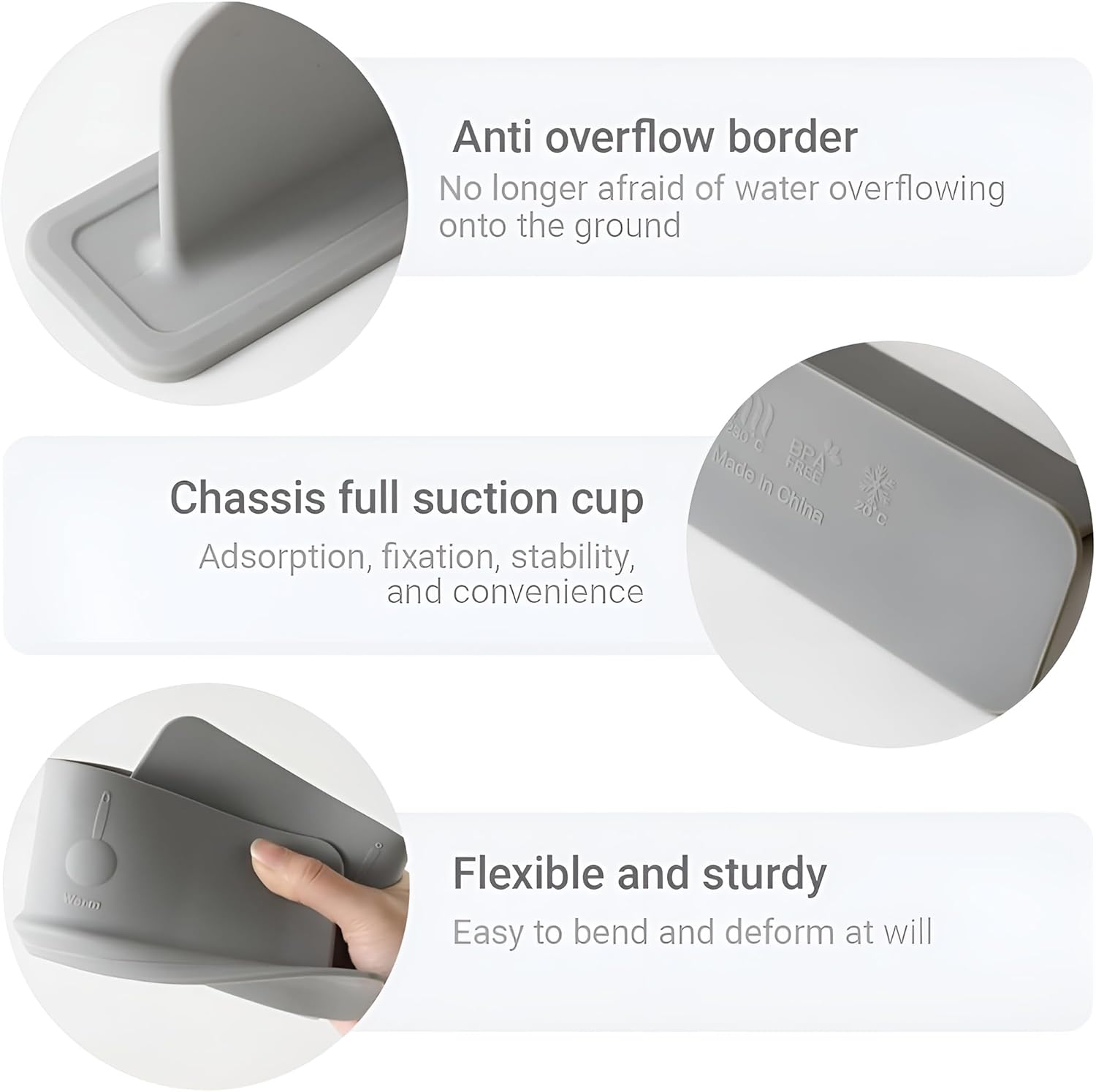 Sink Splash Guard In Kitchen Pack Of 1 | Silicone Splash Guard for Kitchen Island, Countertop, Stove & Sink Protection – Oil, Water, Stain Resistant, Easy Clean, Durable (1)