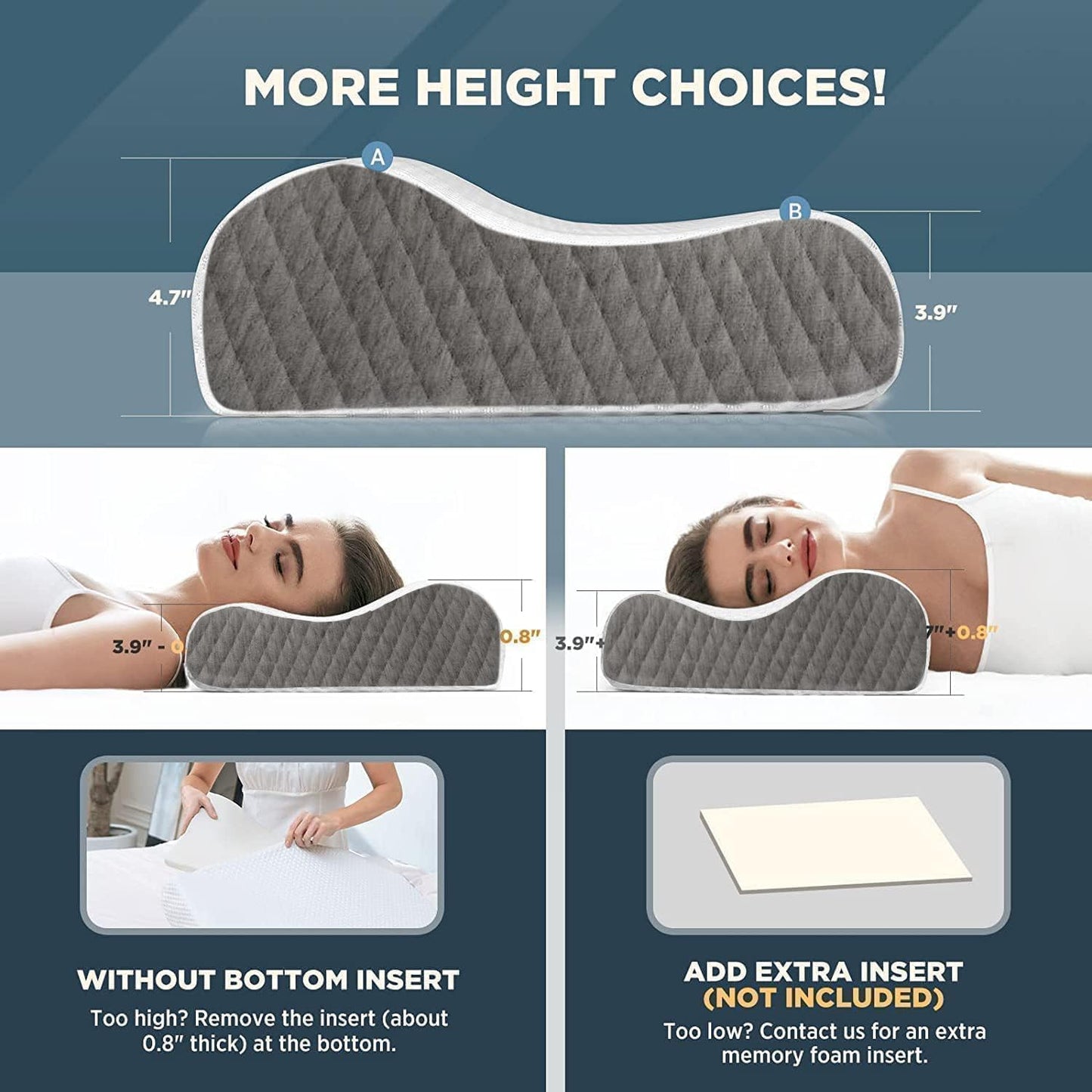 Contour Cervical Orthopedic Memory Foam Pillows