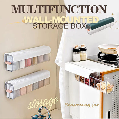 HomeCloud Drawer Socks Organizer Divider, Wall Mount 6 Cell Drawer Storage Boxes And Acrylic Organizers For Lingerie, Socks, Ties, Data Cable, Spices Organization (Green)