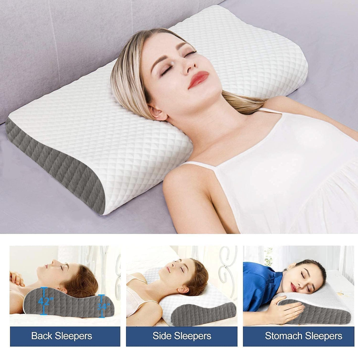 Contour Cervical Orthopedic Memory Foam Pillows