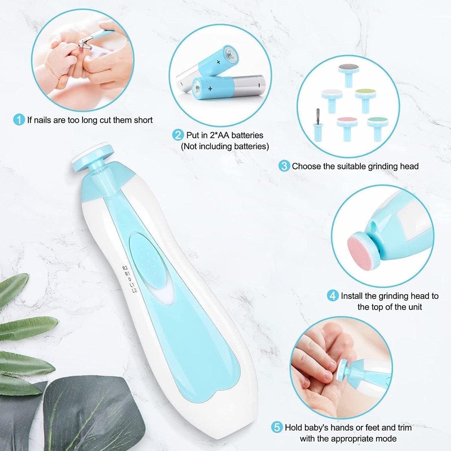 Baby Nail Trimmer for New Born with Lights