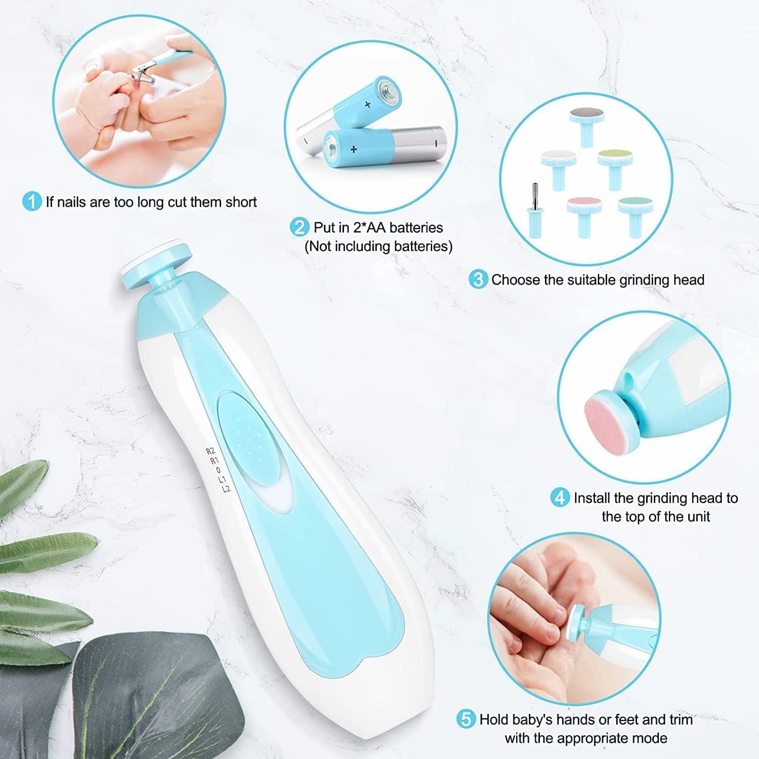 Baby Nail Trimmer for New Born with Lights