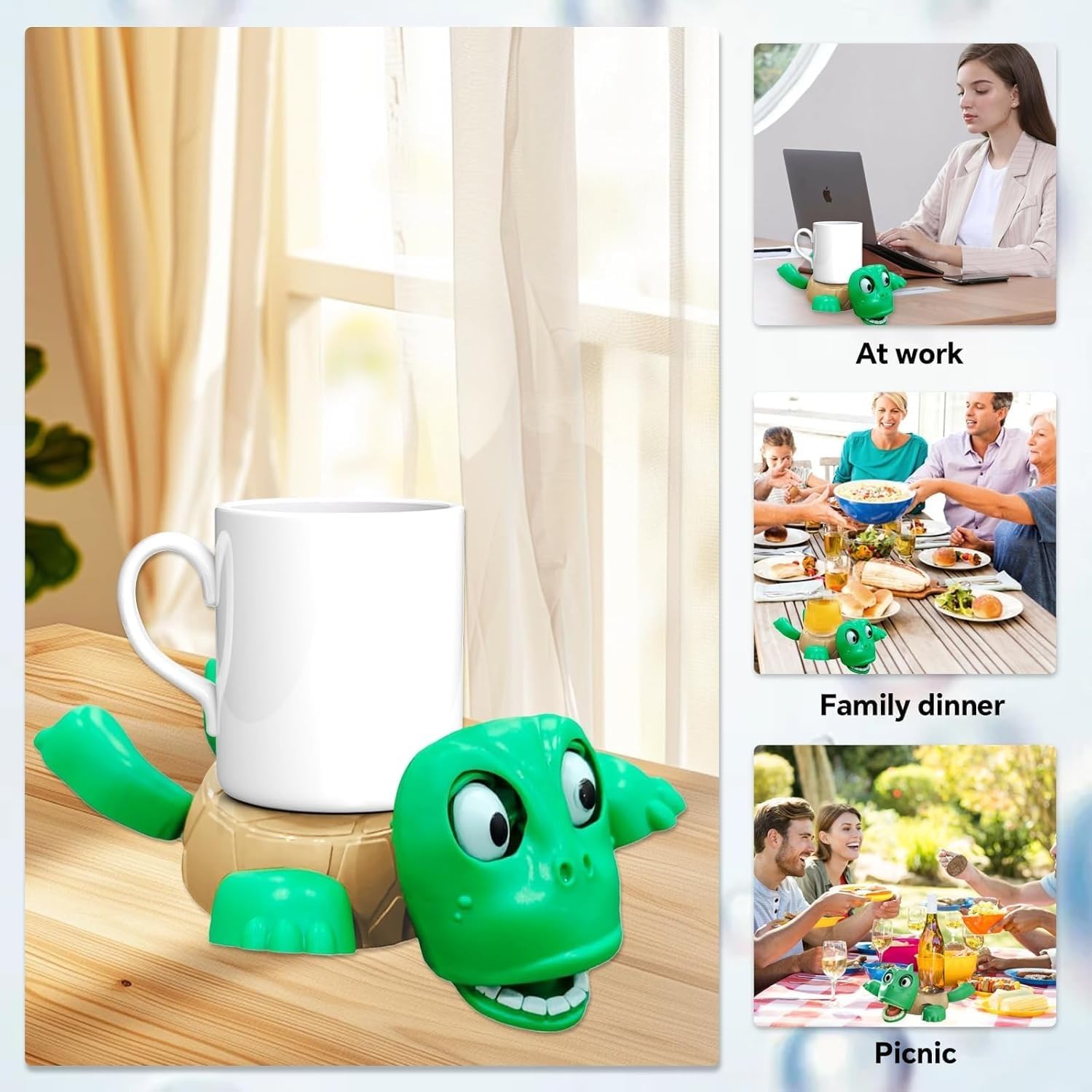 Turtle Cup Holder Funny Expression