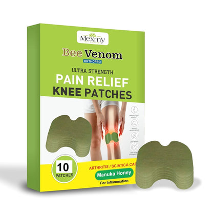 Adhesive Knee Patches Made with Natural Herbs for Wellness (10 Patches)