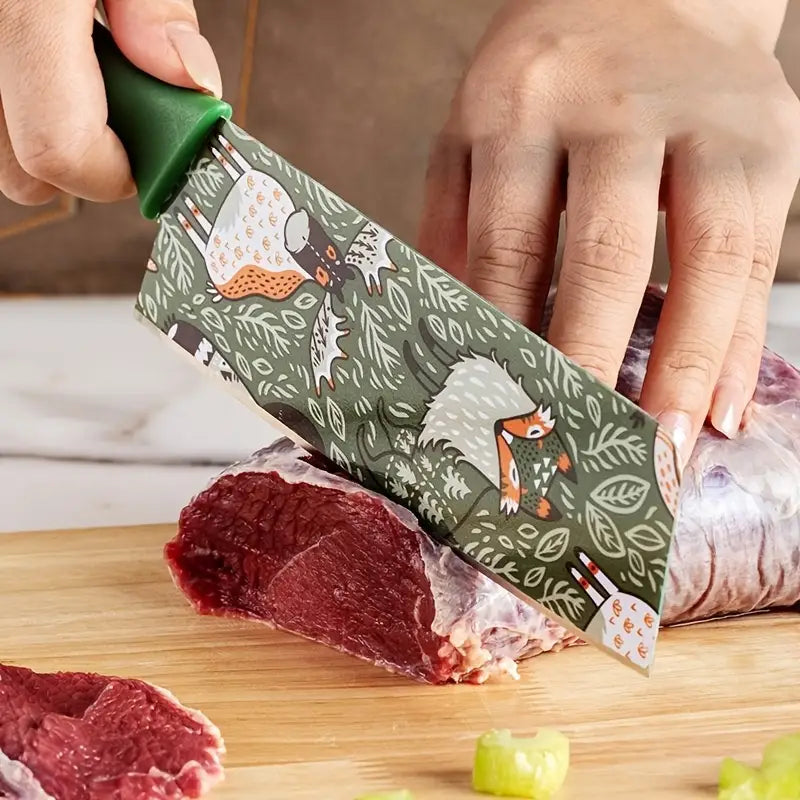 3 Pcs Sharp Printed Knife Set