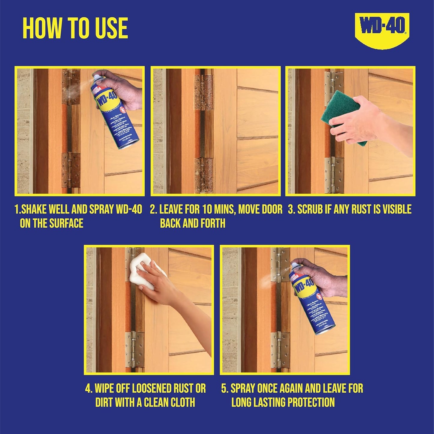 Multipurpose Spray to Clean Rust, Limescale, Jams, Stains, Hinges, Chains and Surface (500 ml)